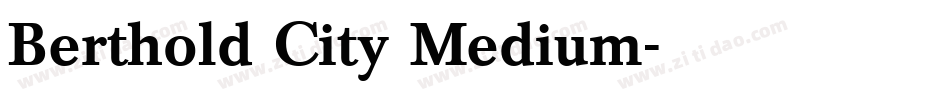 Berthold City Medium字体转换